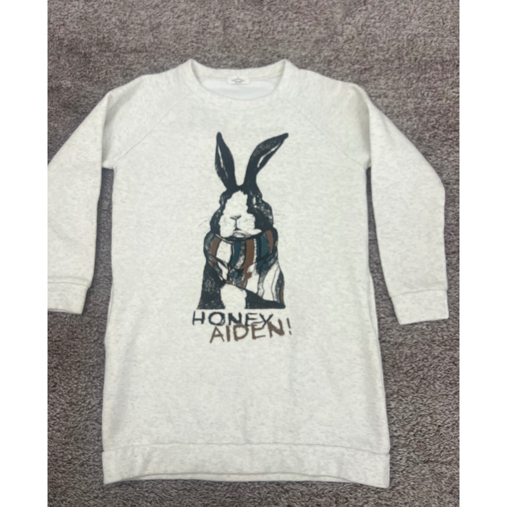 Brand Market Bunny Sweatshirt Tunic Women Medium Honey Aiden Korean Pockets